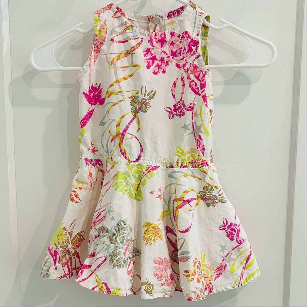 CAKEWALK mini Sleeveless Fun Print Sun Dress 💯% Cotton |Size 24 months